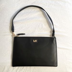 Michael Kors Black Leather Wristlet